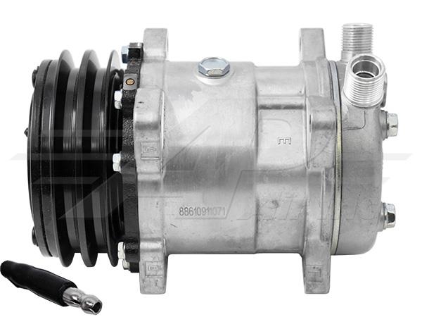 Volvo Sanden Compressor SD5H14 - 132mm, 2 Groove Clutch. 24V - OEM VOE11007314 | Fits 180 Wheel L330C Wheel L70C Wheel L90B Wheel L120C Wheel L150 Wheel L330D Wheel L45B Wheel L90C Wheel L150C Wheel L50C Wheel L70B Wheel L90 Wheel