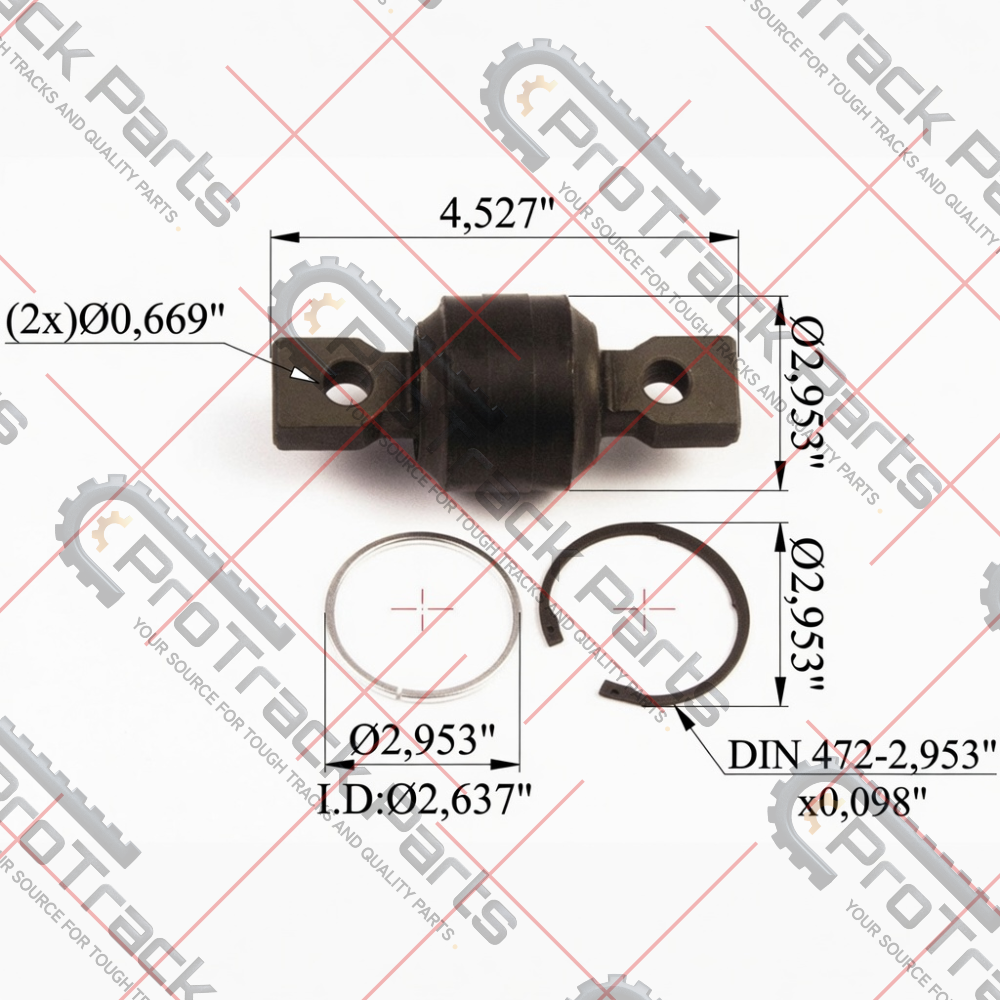 Axle Rod Repair Kit - 17498202, 271187, 11043031